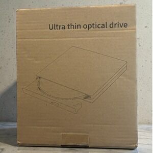 External USB CD DVD Drive Ultra Slim Portable Optical Drive Plug Play New In Box